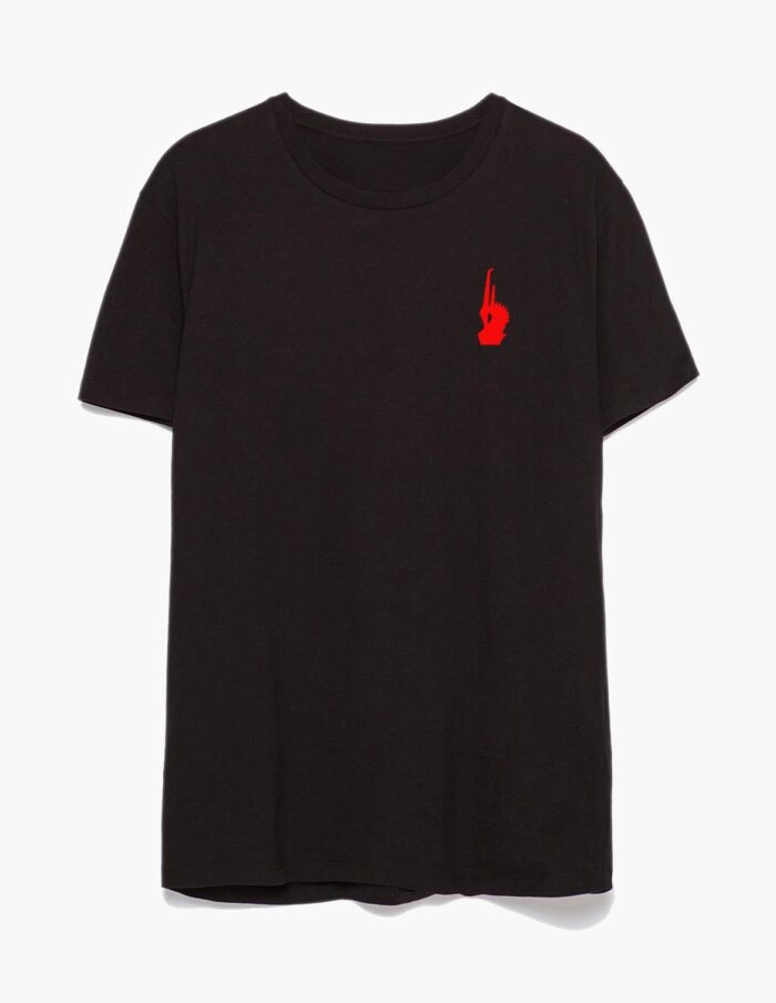 red logo tee
