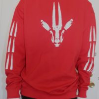 Red Gazelle Print Sweatshirt